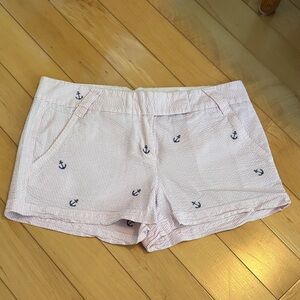 J. Crew Pink Anchor Print Women's Shorts